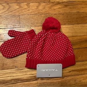 Girls or Boys 4T Hat and Mittens Tahari Fair Isles New with Tags